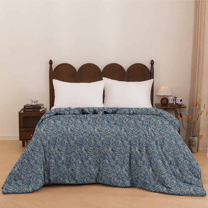 Ownkoti Botanical Flower Reversible Cotton Quilt - image 10