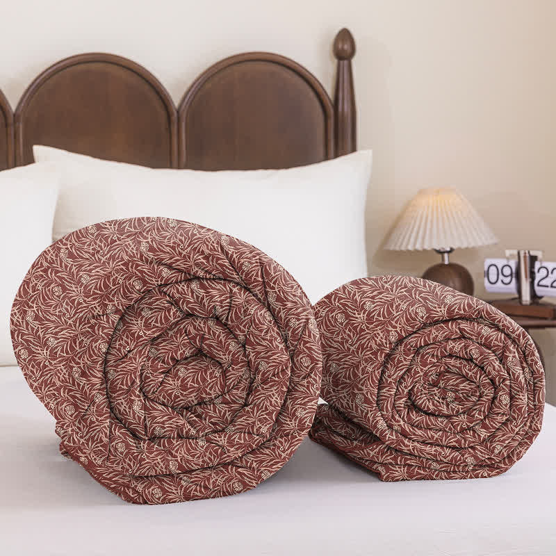 Ownkoti Botanical Flower Reversible Cotton Quilt - image 23