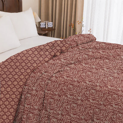 Ownkoti Botanical Flower Reversible Cotton Quilt - image 21