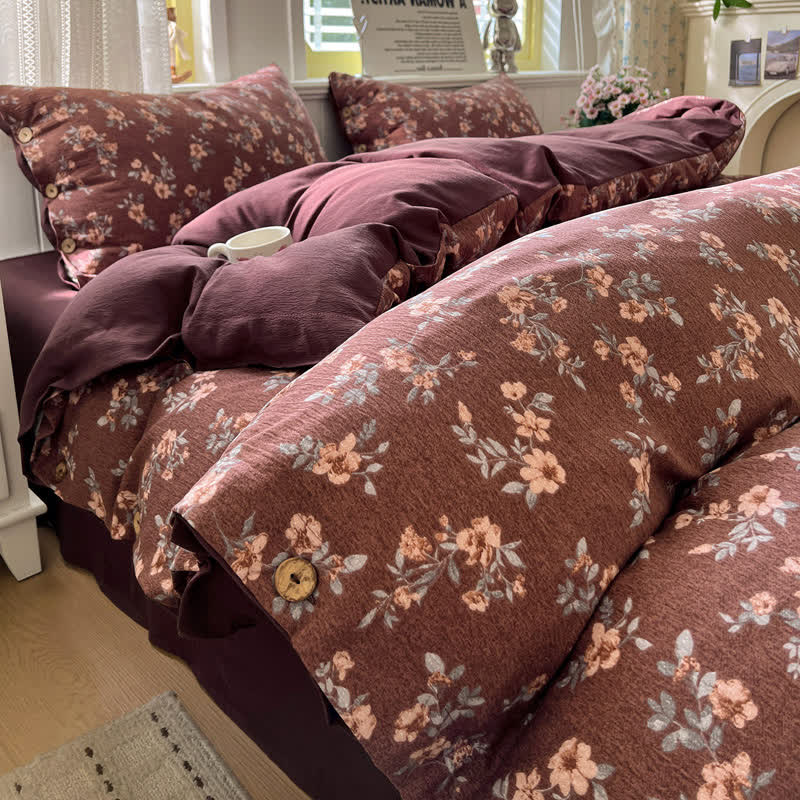 Ownkoti Cottagecore Farmhouse Linen Cotton Bedding Set - Queen - image 0