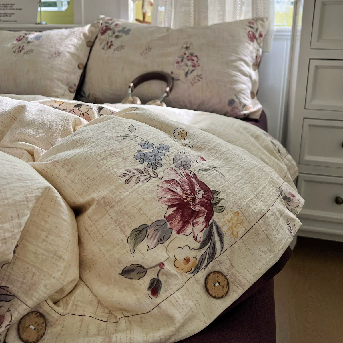 Ownkoti Botanical Dream Cotton Linen Bedding Set - image 4