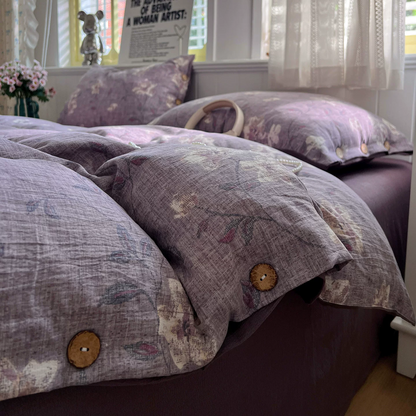 Ownkoti Vintage Farmhouse Linen Cotton Bedding Set - image 3