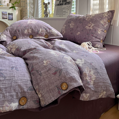 Ownkoti Vintage Farmhouse Linen Cotton Bedding Set - image 2