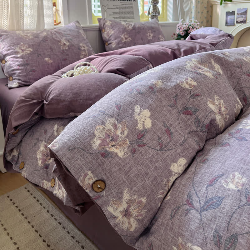 Ownkoti Vintage Farmhouse Linen Cotton Bedding Set - Queen - image 0
