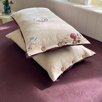 Ownkoti Botanical Dream Cotton Linen Bedding Set - image 5