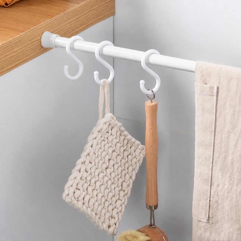 Ownkoti White Spring Tension Curtain Rod - image 2