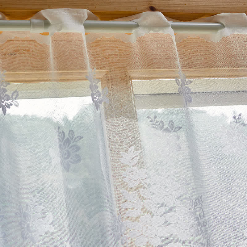 Ownkoti Romantic Trailing Blossom Lace Cafe Curtain - image 4