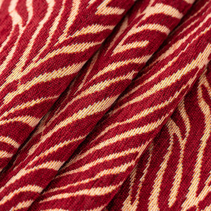 Ownkoti Red Zebra Stripe Tassel Christmas Tablecloth - image 3