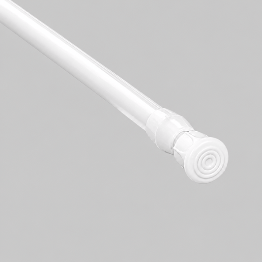 Ownkoti White Spring Tension Curtain Rod - Slim Rod - 60cm-110cm - image 0