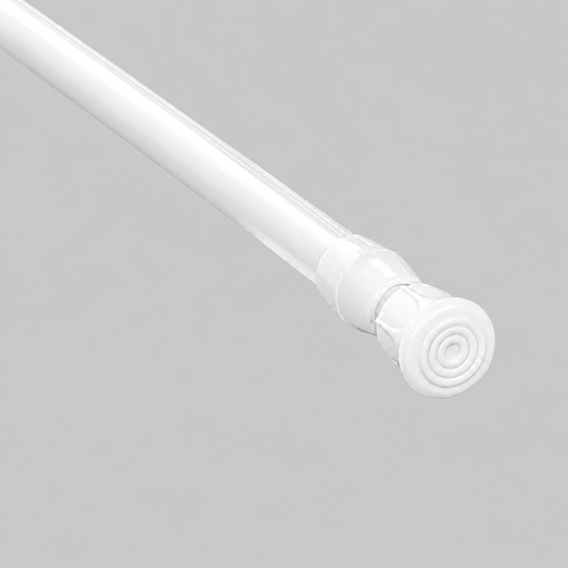 Ownkoti White Spring Tension Curtain Rod - Slim Rod - 60cm-110cm - image 0