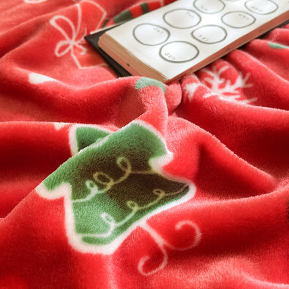 Ownkoti Red Christmas Tree Gift Throw Blanket - image 10