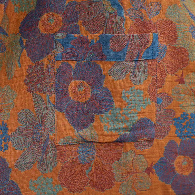 Ownkoti Vintage Flower Cotton Kimono Robe - image 6