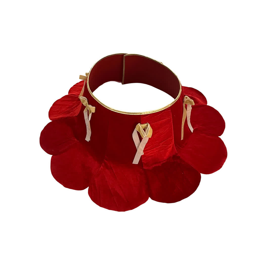 Ownkoti Velvet Christmas Tree Collar with Petal Skirt - image 1