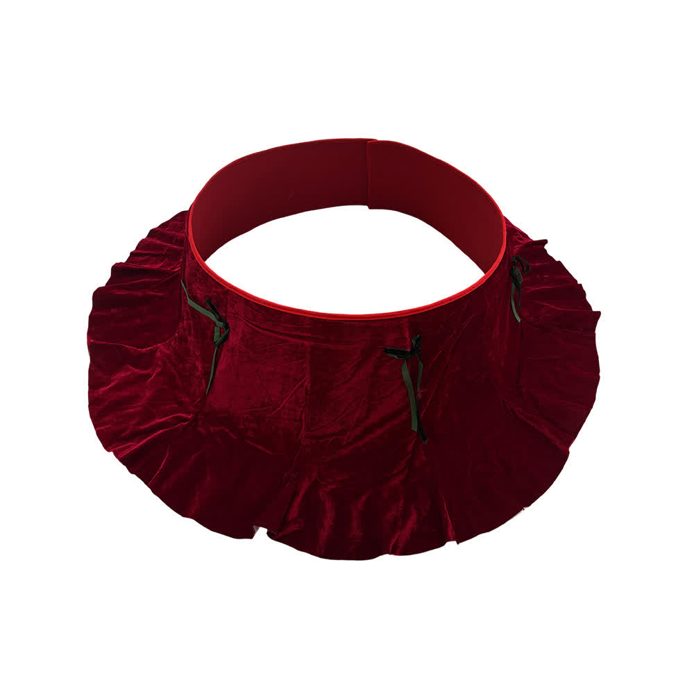 Ownkoti Velvet Christmas Tree Collar with Petal Skirt - image 7