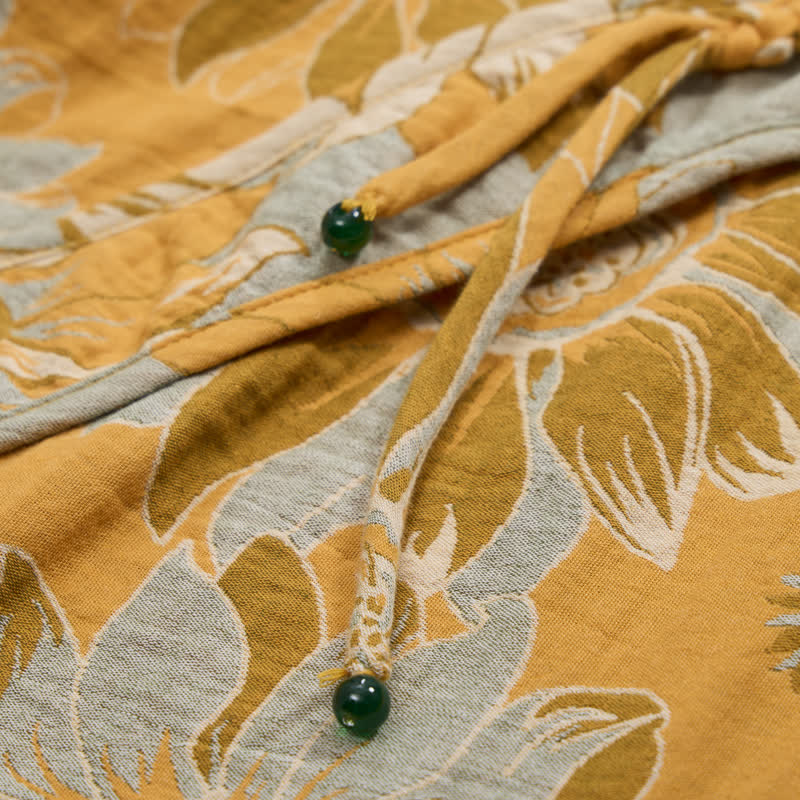 Ownkoti Oriental Sunflower Cotton Pajama Set - image 3