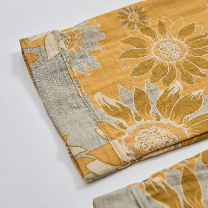 Ownkoti Oriental Sunflower Cotton Pajama Set - image 8