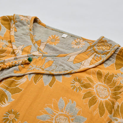 Ownkoti Oriental Sunflower Cotton Pajama Set - image 2
