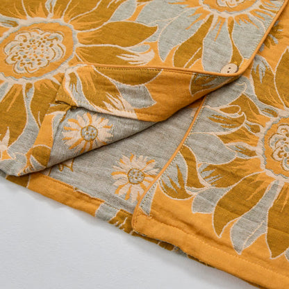 Ownkoti Retro Sunflower Cotton Loungewear Pajama Set - image 6