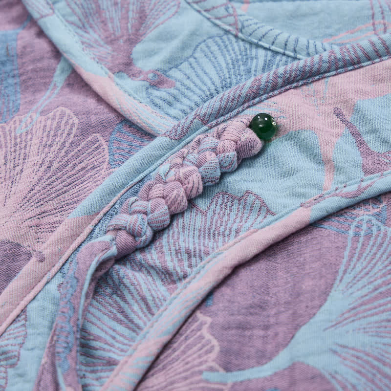 Ownkoti Chinese Style Ginkgo Leaf Pajama Set - image 10