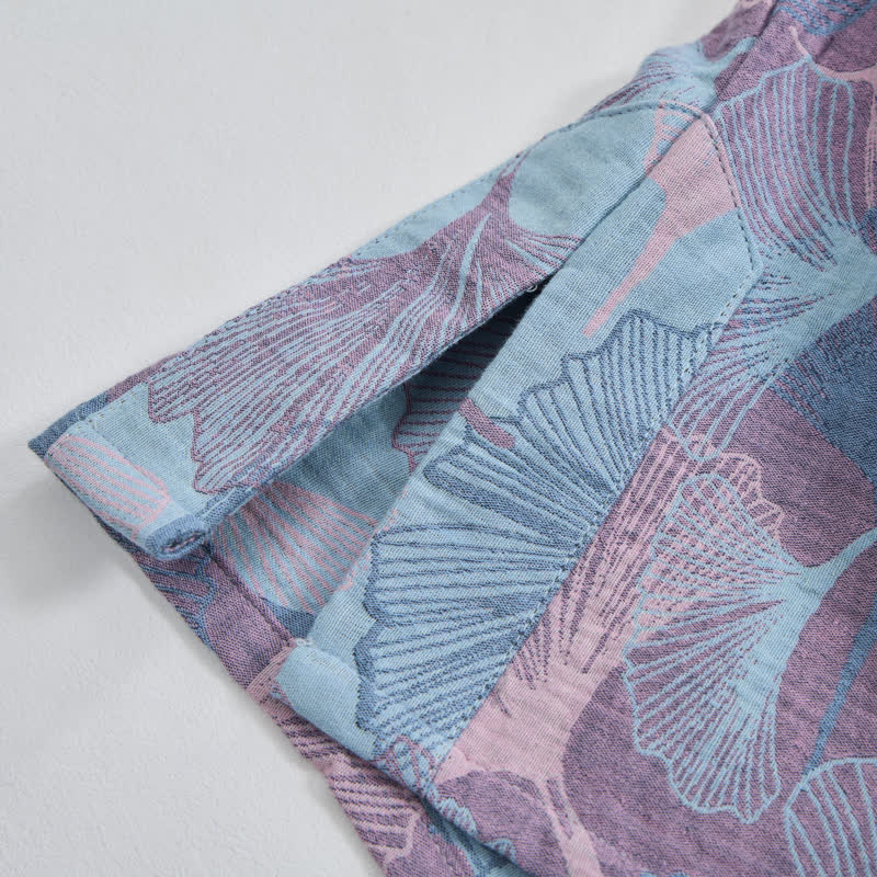 Ownkoti Chinese Style Ginkgo Leaf Pajama Set - image 11
