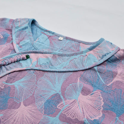Ownkoti Chinese Style Ginkgo Leaf Pajama Set - image 8
