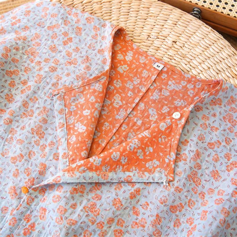 Ownkoti Folk Floral Cotton Gauze Homewear Set - image 4