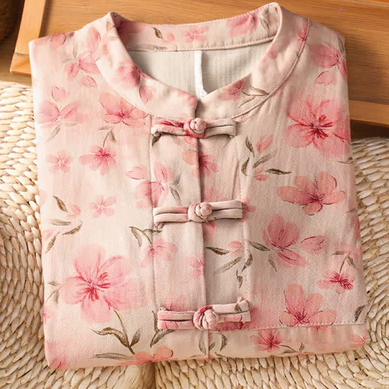 Ownkoti Breezy Blush Floral Lounge Cardigan - image 2