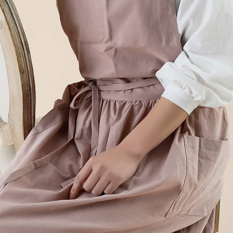 Ownkoti Cotton Apron Waterproof Apron With Pockets - image 4