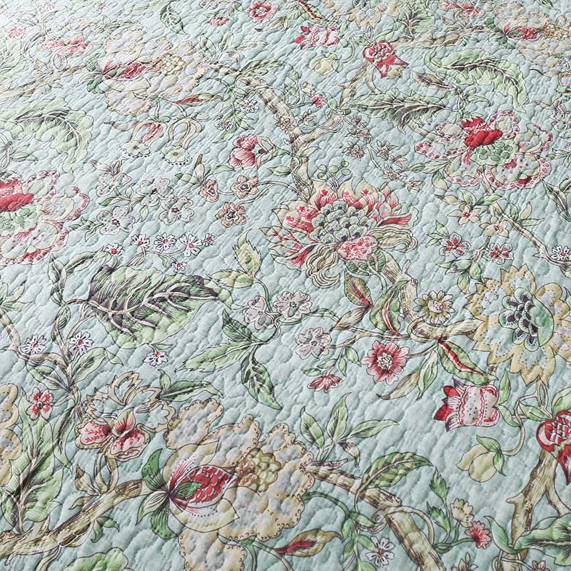 Ownkoti Vintage Flower Quilt with Pillow Shams - image 8