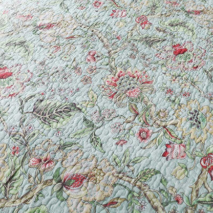 Ownkoti Vintage Flower Quilt with Pillow Shams - image 8