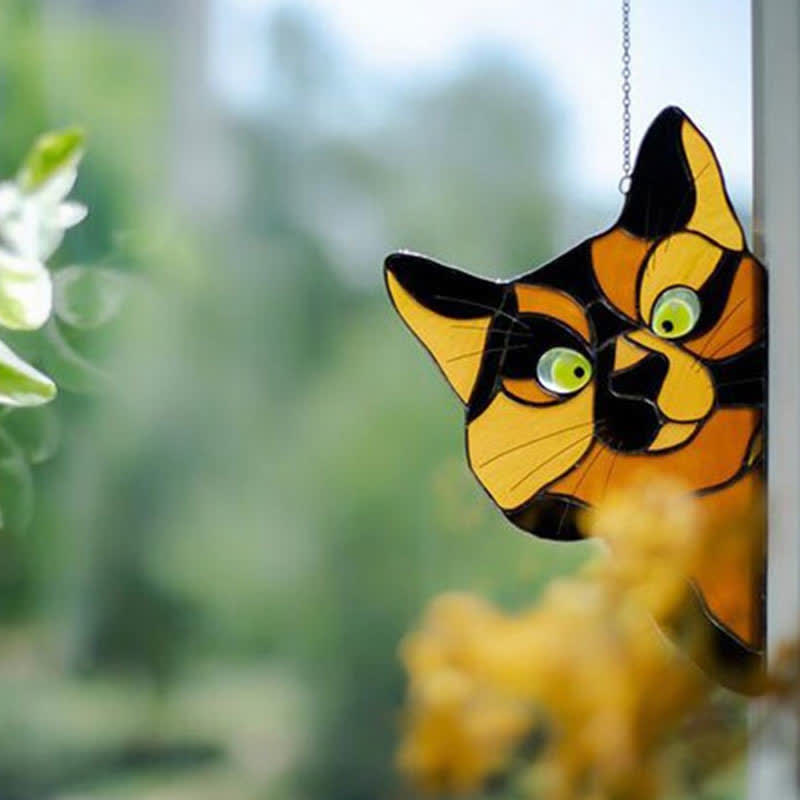 Ownkoti Stain Cat Suncatcher Window Ornament (Buy One Get One Free) - Yellow - image 11