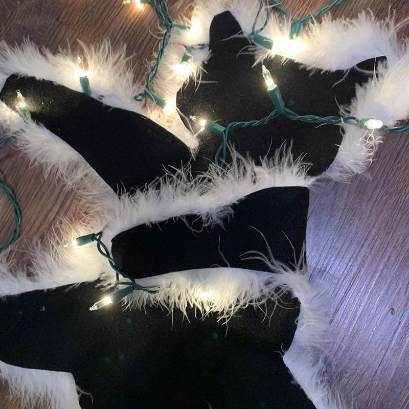 Ownkoti Aunt Bethany's Fried Cat Decorative Fur Trimmed Rug - image 2