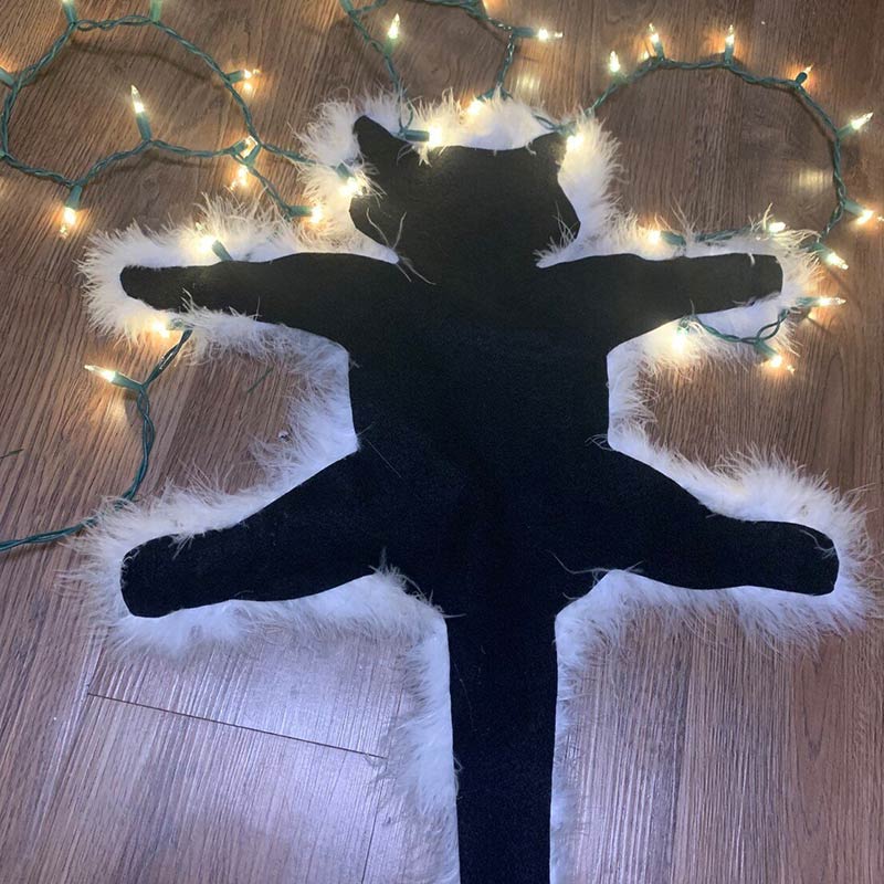 Ownkoti Aunt Bethany's Fried Cat Decorative Fur Trimmed Rug - image 1