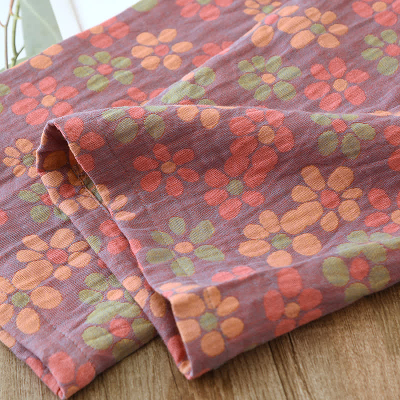 Cotton Gauze Long Sleeves Pajama Set - image 10