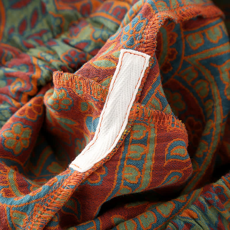 Vintage Jacquard Round Neck Loungewear Set - image 9