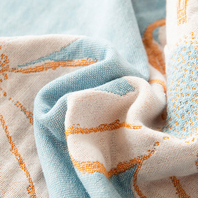 Ownkoti Daisy Printed Cotton Soft Reversible Quilt