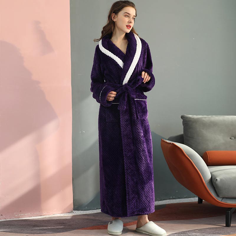 Ownkoti Thick Fleece Pajama Comfy Bathrobe - image 2