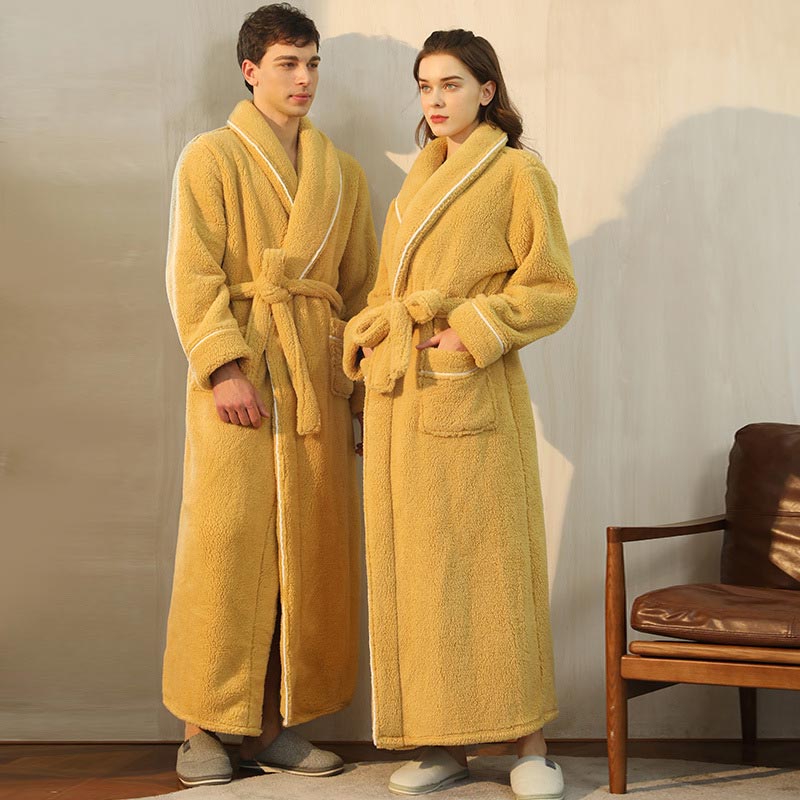 Ownkoti Comfy Fleece Pajama Long Bathrobe - image 4