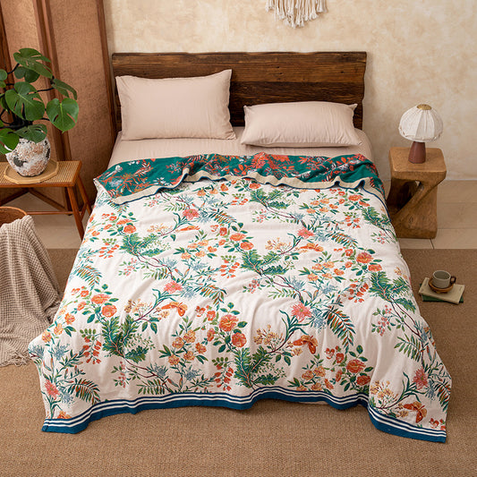 Ownkoti Vintage Vine Floral Reversible Gauze Quilt - King - image 0