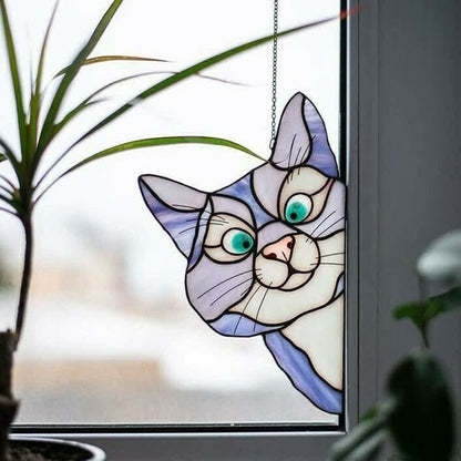 Ownkoti Stain Cat Suncatcher Window Ornament (Buy One Get One Free) - Purple - image 14
