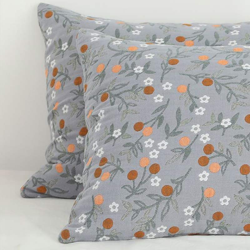 Ownkoti Rural Flower Pattern Pillowcases Pillow Shams (2PCS) - image 1