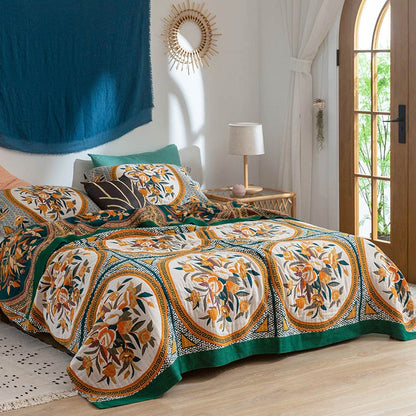 Ownkoti Comfy Floral Cotton Reversible Quilt - image 1