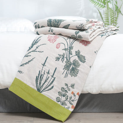 Ownkoti Flower Plant Cotton Reversible Soft Quilt - image 5