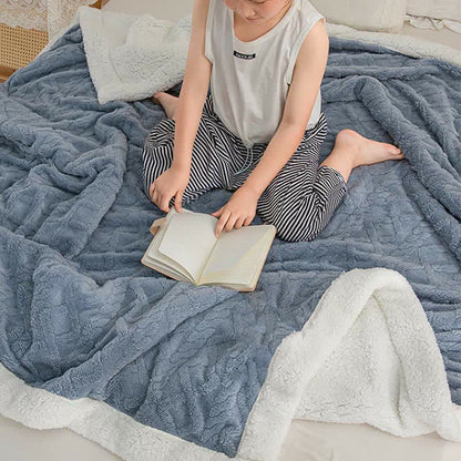Ownkoti Puffy Cozy Reversible Fleece Throw Blanket - image 7