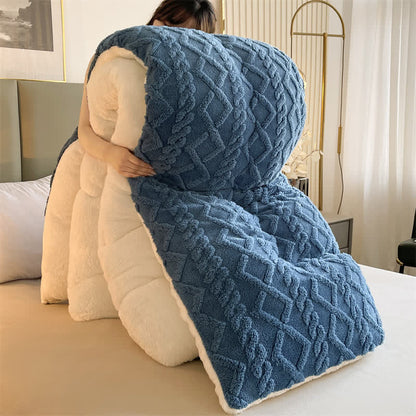 Ownkoti Jacquard Solid Color Comfy Fluffy Blanket - image 12
