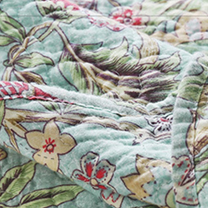 Ownkoti Vintage Flower Quilt with Pillow Shams - image 11