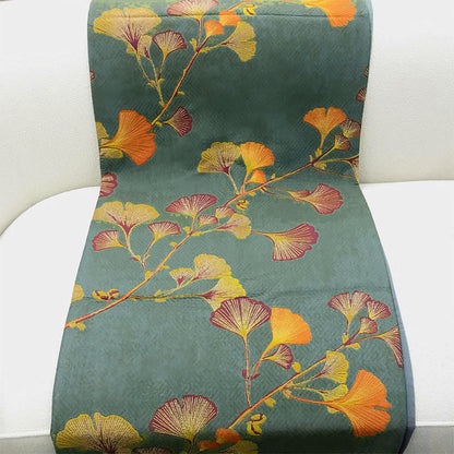 Ownkoti Ginkgo Leaf Jacquard Cotton Reversible Quilt - image 5