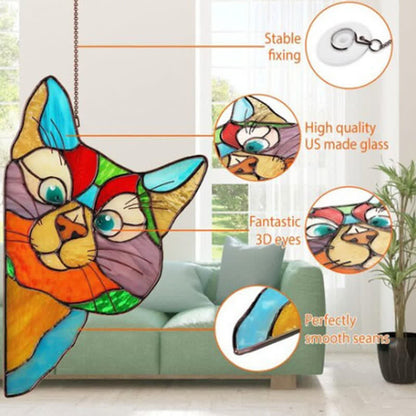 Ownkoti Stain Cat Suncatcher Window Ornament (Buy One Get One Free) - image 4
