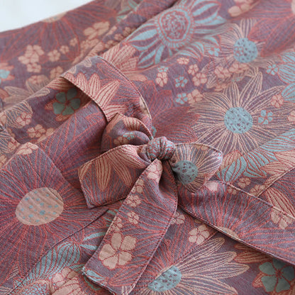 Ownkoti Floral Comfy V-neck Home Sleep Bathrobe - image 6