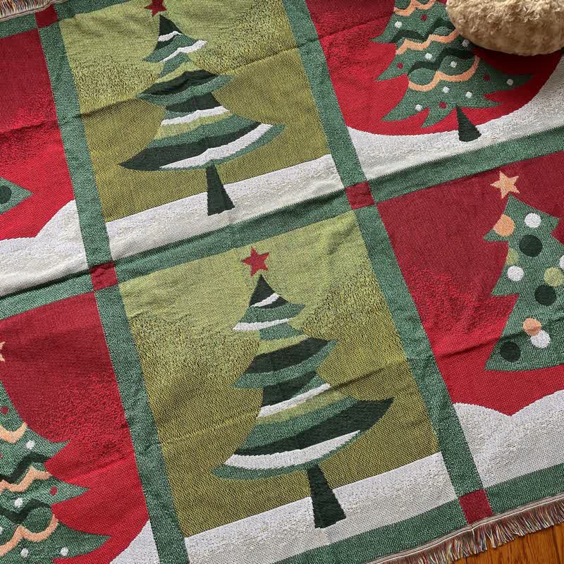 Christmas Tree Home Decor Tassel Blanket - image 2